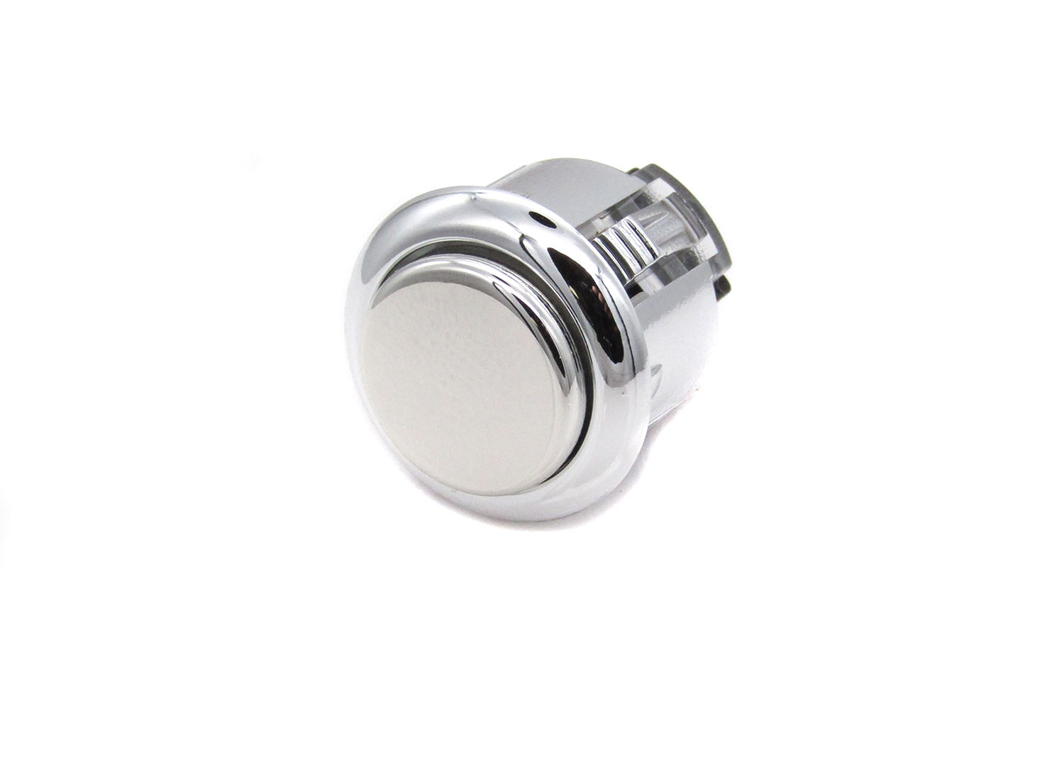 Sanwa OBSJ 24mm Pushbutton - Metallic Silver